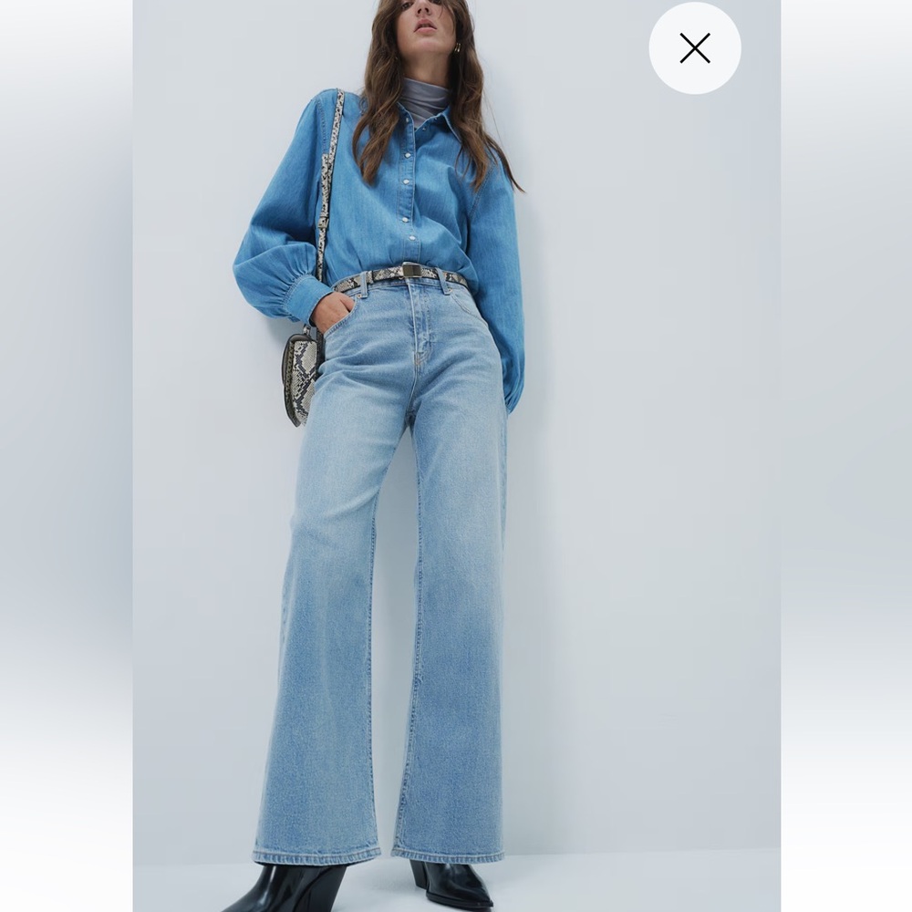 H&M Wide Leg High Ride jeans